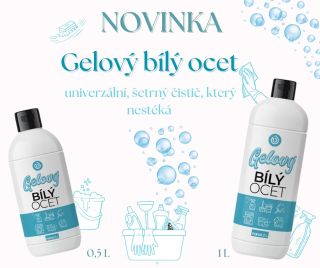 Gelový bílý ocet - síla klasického octa bez zbytečného stékání! 🧽🧹 Doporučujeme tohoto skvělého pomocníka na úklid! Silný...